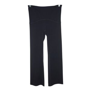 High-Rise Black Flare Maternity Pants